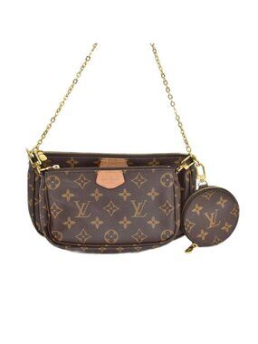 Louis Vuitton Monogram Multi Pochette Accessoires Shoulder Bag Brown